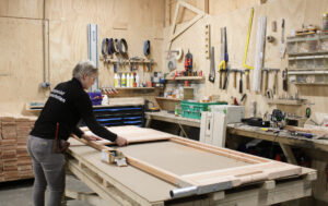 houtwerkplaats waypoint houten infrahek groene bouwhekken