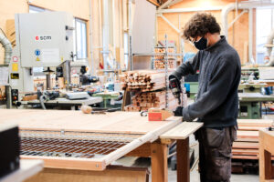 productie groene bouwhekken