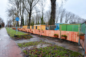 BAM Rotterdam houten bouwhekken Groene Bouwhekken bouw