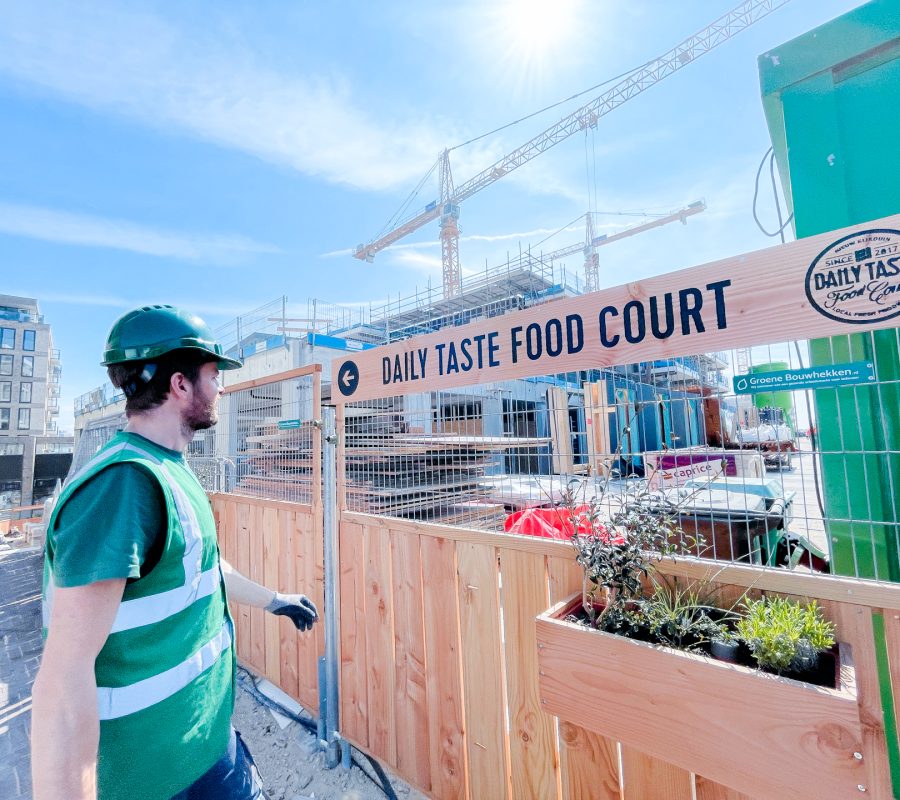 houten signing Den Haag houten bouwhekken sociaal ondernemen